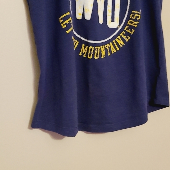 Women's Blue & Gold Racerback WVU Sports Fan Tank Top (Size XL) - Picture 5 of 10